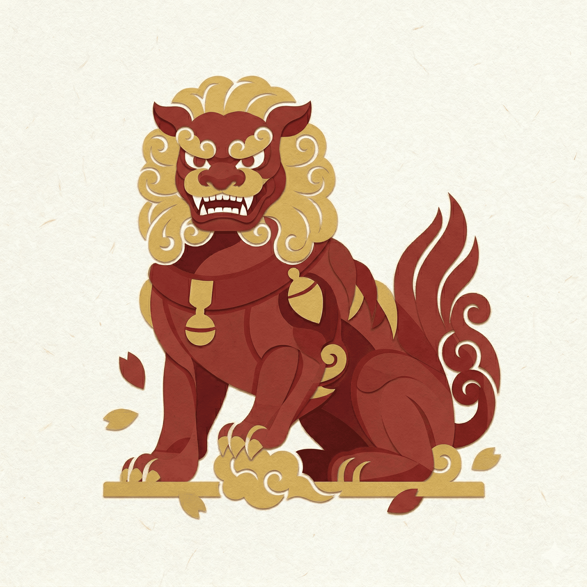 開運：獅子に関するものに触れる